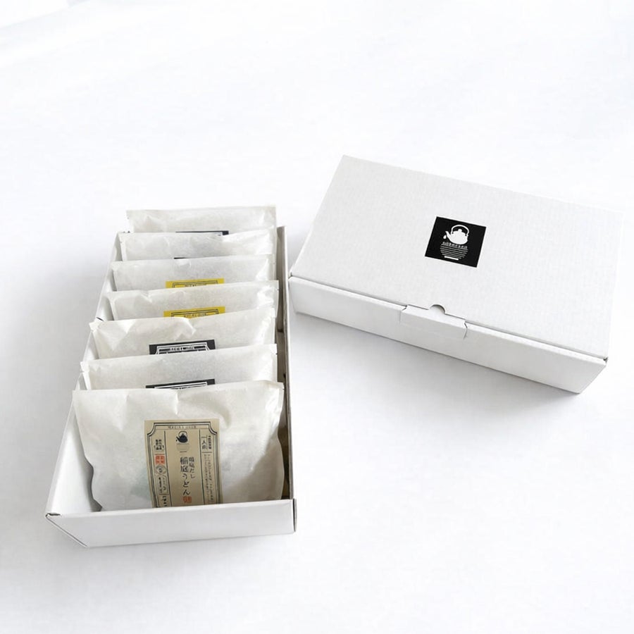 お湯をかけるだけで出来る稲庭うどん（4種7食）